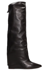 The Seller Zip-Up Wedge Boots