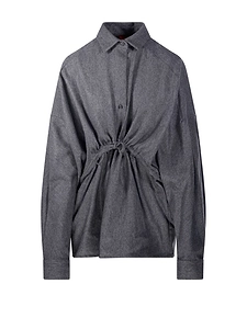Thelatest Drawstring Front Shirt