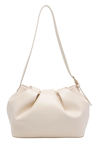 Themoirè Athena Ruched Bucket Crossbody Bag