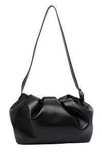 Themoirè Athena Ruched Bucket Crossbody Bag
