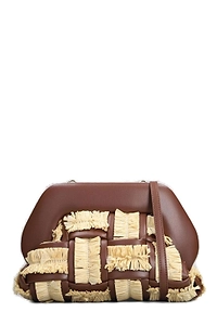 Themoirè Bios Fringed Medium Clutch Bag