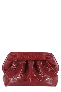 Themoirè Bios Embossed Magnetic Closed Clutch Bag