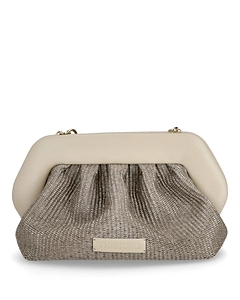 Themoirè Pleated Chain Shoulder Bag