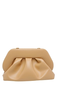 Themoirè Ruched Detailed Medium Clutch Bag