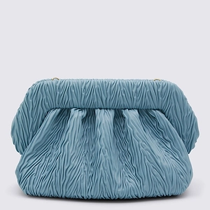 Themoirè Ruched Frame Clutch Bag