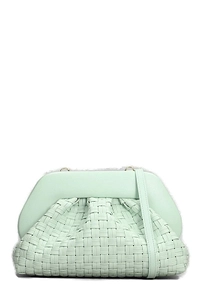 Themoirè Tia Weaved Clutch Bag