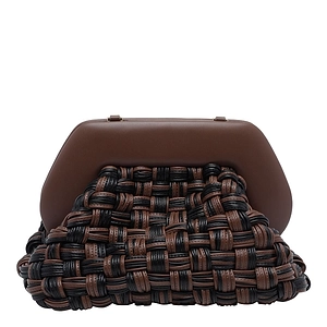 Themoirè Tia Woven Shoulder Bag