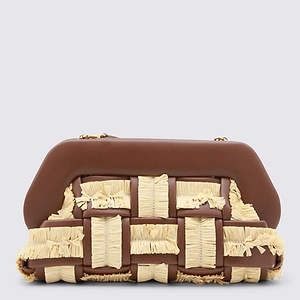 Themoirè Woven Panel Clutch Bag
