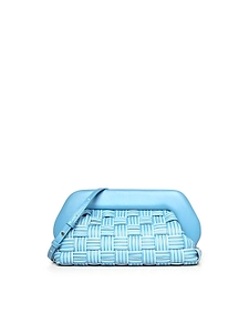 Themoirè Woven Frame Clutch Bag