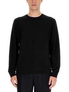 Theory Long-Sleeved Crewneck Knitted Jumper