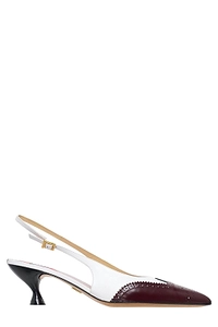 Thom Browne Pointed Toe Slingback Pumps