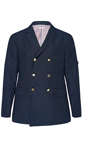 Thom Browne University Striped Double-Breasted Jacket