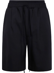 Thom Krom Drawstring Wide-Leg Shorts