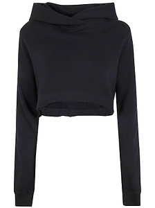 Thom Krom Hooded Copped Sweatshirt
