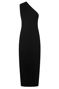 Thom Krom One-Shoulder Sleeveless Midi Dress