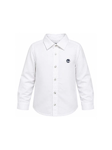 Timberland Kids Logo Embroidered Long-Sleeved Shirt