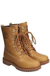 Timberland Lace-Up Biker Boots