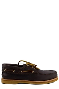 Timberland Logo Embossed Lace-Up Loafers