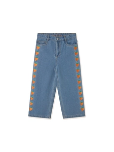 Tinycottons Embroidered Straight-Leg Jeans