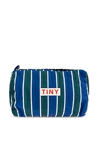 Tinycottons Striped Logo Cosmetic Bag