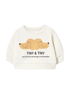 Tinycottons Tiny Baby Dog Print Sweatshirt