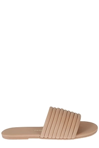 Tkees Caro Ribbed Slide Flat Sandals