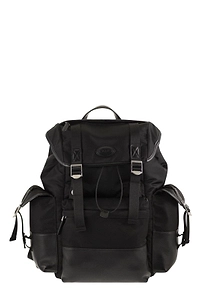 Tod's Logo Patch Buckle-Strap Backpack