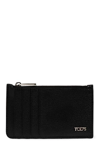 Tod's Logo Plaque Zip-Up Card Holder