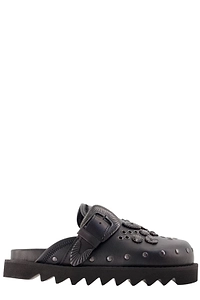 Toga Pulla Aj 1058 Embellished Buckle Mules