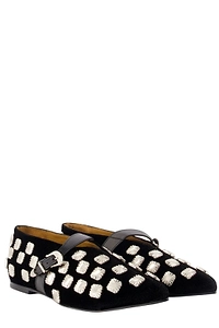 Toga Pulla Aj 1516 Stud Embellished Ballerina Flat Shoes