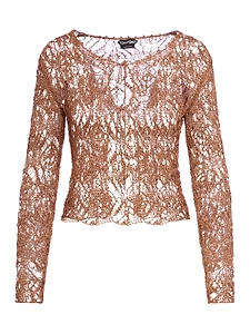 Tom Ford Cut Out Crochet Cardigan