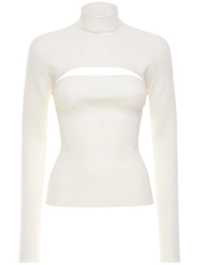 Tom Ford Cut-Out Turtleneck Knitted Top