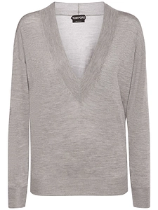 Tom Ford Deep V-Neck Knitted Sweater