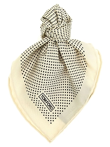 Tom Ford	Dot Printed Square Scarf