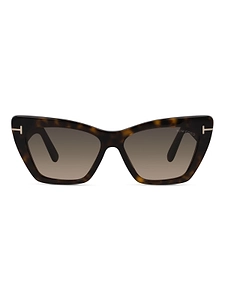 Tom Ford Eyewear Whyatt Butterfly Frame Sunglasses