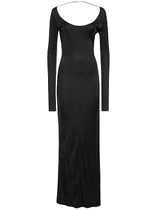 Tom Ford Fitted Long-Sleeve Maxi Dress