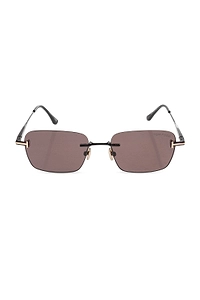Tom Ford Eyewear Rectangle-Frame Rimless Sunglasses
