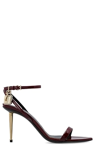 Tom Ford Lock Ankle-Strap Heeled Sandals