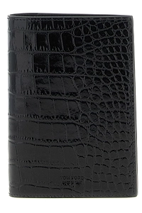 Tom Ford Logo Embossed Exotic Line Passport Holder