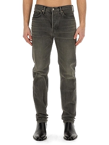 Tom Ford Logo Patch Straight Leg Jeans