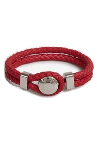 Tom Ford Logo Pendant Braided Bracelet