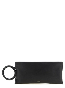 Tom Ford Logo Printed Zipped Clutch Bag
