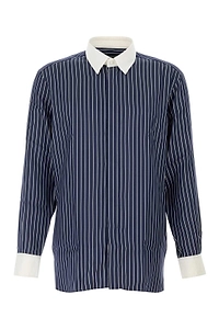 Tom Ford Pinstripe Contrast-Cuff Shirt