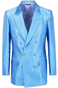 Tom Ford Polka Dot Jacquard Satin Jacket