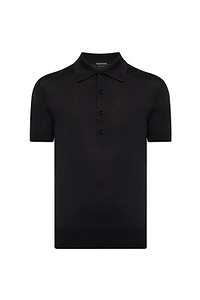 Tom Ford Short-Sleeved Knitted Polo Shirt