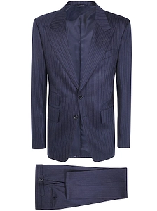 Tom Ford Single-Breasted Striped Tailored Suit