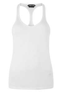 Tom Ford Racerback Ribbed Tank Top