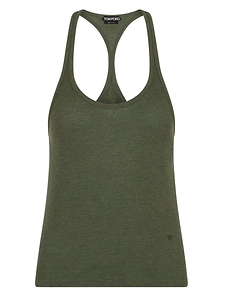 Tom Ford Racerback Ribbed Tank Top