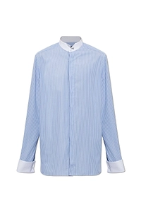 Tom Ford Striped Contrast-Cuff Shirt