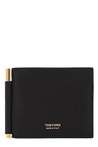 Tom Ford Logo Stamp Money Clip Wallet